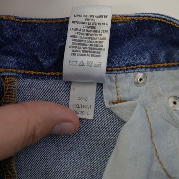 Aeropostale Jeggings Blue Jeans 8 Short 30/26 Mid‎ Rise Stone Wash Whiskering - Picture 12 of 13